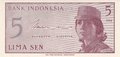 INDONESIA-P.91-5-Sen-1964-UNC