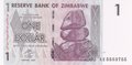 ZIMBABWE-P.65-1-Dollar-2007-UNC