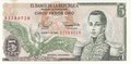 COLOMBIA-P.406f-5-Pesos-1980-UNC-Stain
