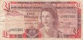 GIBRALTAR P.20a - 1 Pound 1975 Fine