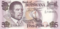 BOTSWANA-P.11a-5-Pula-ND-1992-UNC
