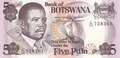 BOTSWANA-P.11a-5-Pula-ND-1992-UNC