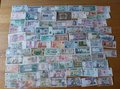 Collectie-van-circa-75-verschillende-bankbiljetten-deels-UNC