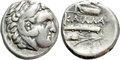 Moesia-Kallatis. 3rd-2nd-centuries-BC.-AR-Hemidrachm-15mm-2.97-g.-Head-of-Herakles