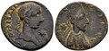 Mesopotamia-Edessa.-Gordian-III-with-Abgar-X-Phrahates. 239-244-AD.-Æ-23mm-7.71-g