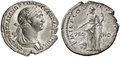 TRAJANUS 98 - 117 AD.  AR Denarius, 2.82g. RIC 364 corr. Extremely Fine