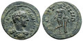 Lydia-Saitta. Elagabalus. AD-218-222.-Æ-16mm-2.37-g. Apollo