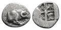 Troas-Kebren. 5th-century-BC.-AR-Obol-8mm-0.53-g.-Ram