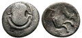 Boeotia-Tanagra. Early-mid-4th-century-BC.-AR-Obol-11mm-0.63-g.-Boeotian-shield