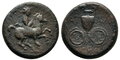 Thessaly-Krannon. Circa-350-300-BC.-Æ-Dichalkon-16mm-4.43-g