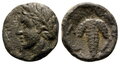 Lokris-Lokris-Opuntii. Circa-338-316-BC.-Æ-11mm-1.66-g.-Apollo