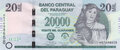 PARAGUAY-P.238c-20.000-Guaranies-2017-UNC
