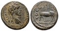 Ionia-Ephesus. Antoninus-Pius. AD-138-161.-Æ-19mm-4.37-g.-Stag