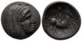 Thessaly-Pelinna. Late-4th-3rd-centuries-BC.-Æ-Dichalkon-18mm-4.22-g.-Mantho