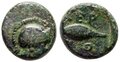 Thrace-Chersonesos. Circa-386-309-BC.-Æ-11mm-1.74-g.-Athena