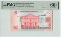 SURINAME-P.157a-5-Dollars-2004-PMG-66-EPQ