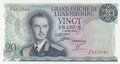 LUXEMBOURG-P.54-20-Francs-1966-UNC