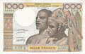 WEST-AFRICAN-STATES-P.103Al-1000-Francs-ND-1977-AU