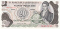 COLOMBIA-P.409d-20-Pesos-1982-UNC