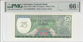 SURINAME-P.127b-25-Gulden-1985-PMG-66-EPQ