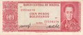 BOLIVIA-P.163a-100-Pesos-Bolivianos-L.1962-VF-Small-edge-tear-upper-edge
