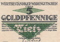 RHEINLAND-5-Goldpfennig-1923-Aachen-XF