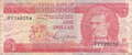 BARBADOS-P.29a-1-Dollar-ND-1973-Fine