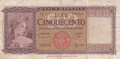 ITALY-P.80a--500-Lire-1947-Fine