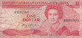 EAST-CARIBBEAN-STATES-P.17g-1-Dollar-ND-1985-1988-Grenada-Fine