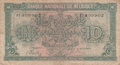 BELGIUM-P.122-10-Francs-2-Belgas-1943-Fine