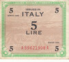 ITALY-M.12a-5-Lire-1943-XF