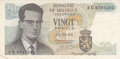 BELGIUM-P.138-20-Francs-1964-VF