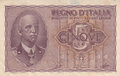 ITALY-P.28-5-Lire-1940;-1944-VF-stain