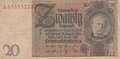 GERMANY-P.181a-20-Mark-1929-Fine-Minor-edge-tears