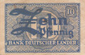 GERMANY-FEDERAL-REPUBLIC-P.12a-50-Pfennig-1948-VF