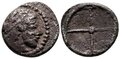 Sicily-Syracuse. Hieron-I. 478-466-BC.-AR-Litra-10mm-0.61-g.-Arethusa