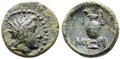 Aeolis-Myrina. 2nd-1st-centuries-BC.-Æ-13mm-1.97-g.-Amphora