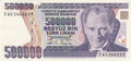 TURKEY-P.208c-500.000-Lira-L.1970-(1993)-UNC