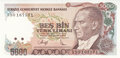 TURKEY-P.198-5000-Lira-L.1970-(1990)-UNC