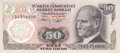 TURKEY-P.188-50-Lira-L.1970-(1976)-UNC
