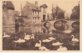 BELGIUM-Bruges-Entree-de-Beguinage-unmailed-Vintage-Postcard