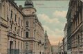 AUSTRIA-Budweis-Schlossstattgasse-mit-der-Hauptmannschaft-mailed-1909-Vintage-Postcard