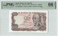 SPAIN-P.152a-100-Pesetas-1970-PMG-66-EPQ