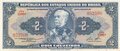 BRAZIL-P.151b-2-Cruzeiros-ND-1954-58-UNC
