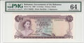 BAHAMAS-P.17a-1-2-Dollar-1965-PMG-64