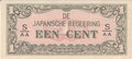 NETHERLANDS-INDIES-P.119b-1-Cent-ND-1942-XF