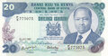 KENYA-P.21f-20-Shillings-1987-AU