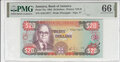 JAMAICA-P.72a-20-Dollars-1985-PMG-66-EPQ