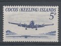 Cocos-(Keeling)-Islands-1963.-Airplane-SG-2-MNH