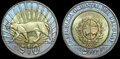 URUGUAYKM.134-10-Pesos-2011-UNC